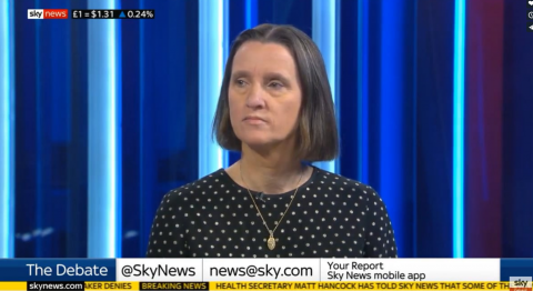 Gill Hind appeared on Sky News to discuss the BBC